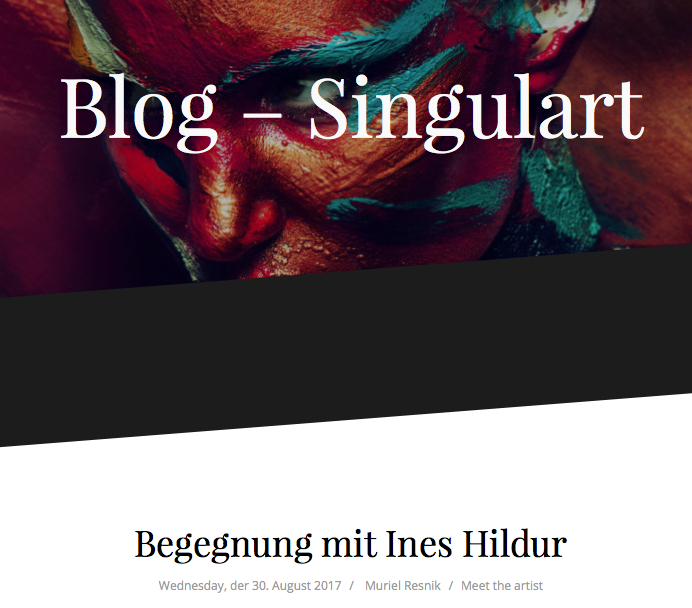 Blog.Singulart: Meet the artist