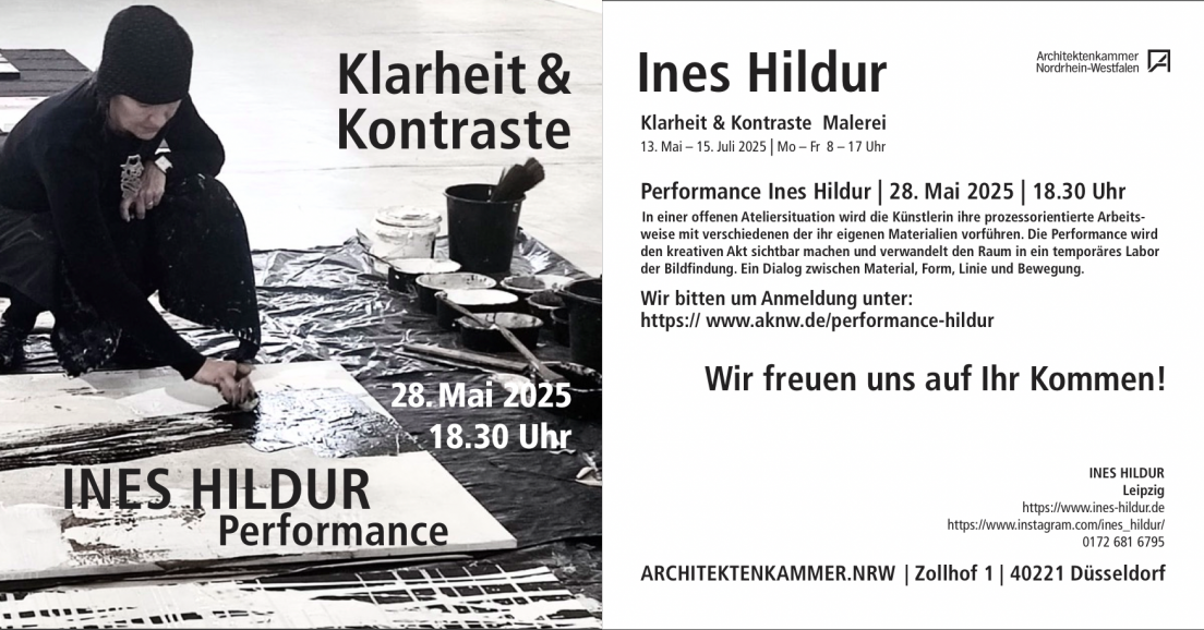 Live-Performance Architektenkammer NRW in Düsseldorf
